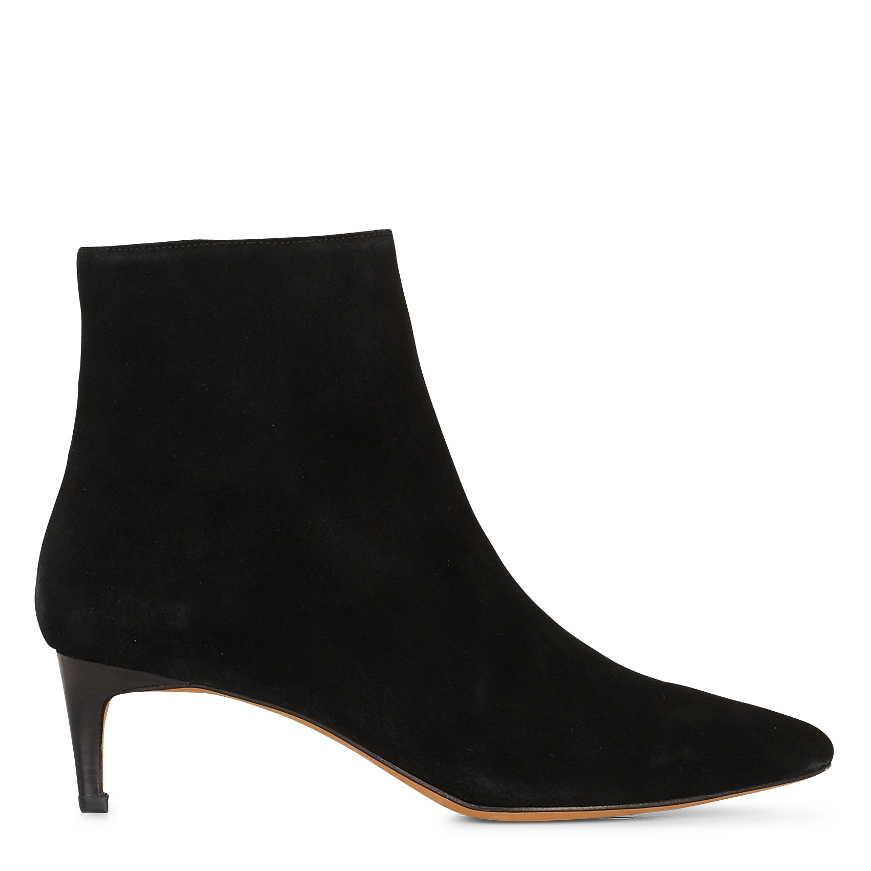 MARA - Bottines à bout pointu en cuir | Noir
