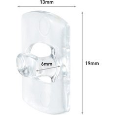 3M  Clip décoratif, plastique, taille XS, transparent