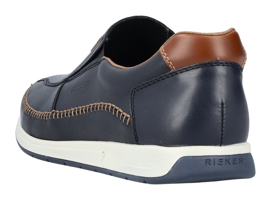 Rieker Slipper  Sommerschuh, Schlupfschuh, Freizeitschuh mit aufwändiger Rahmennaht