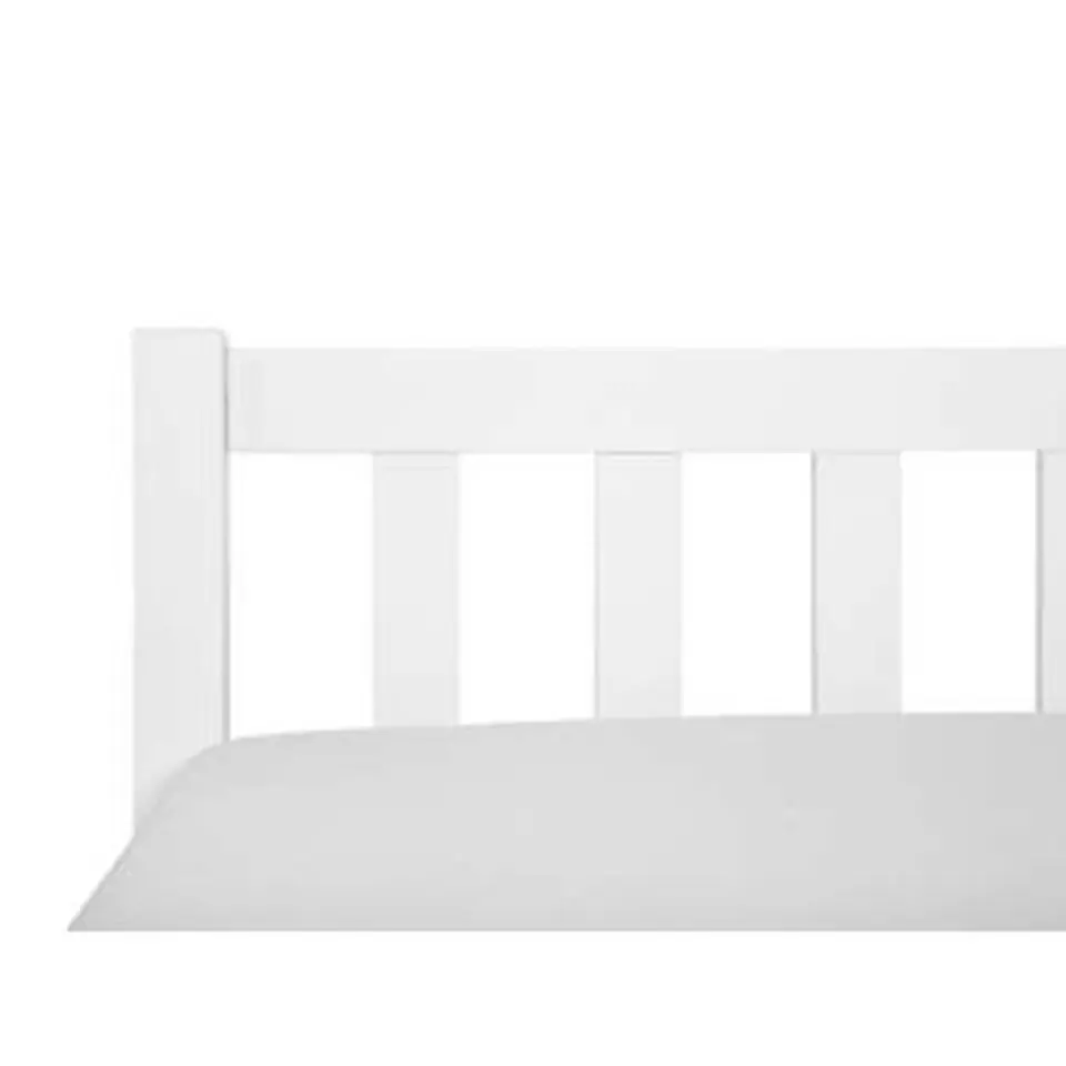 FLORAC - Tweepersoonsbed - Wit - 180 x 200 cm - Dennenhout