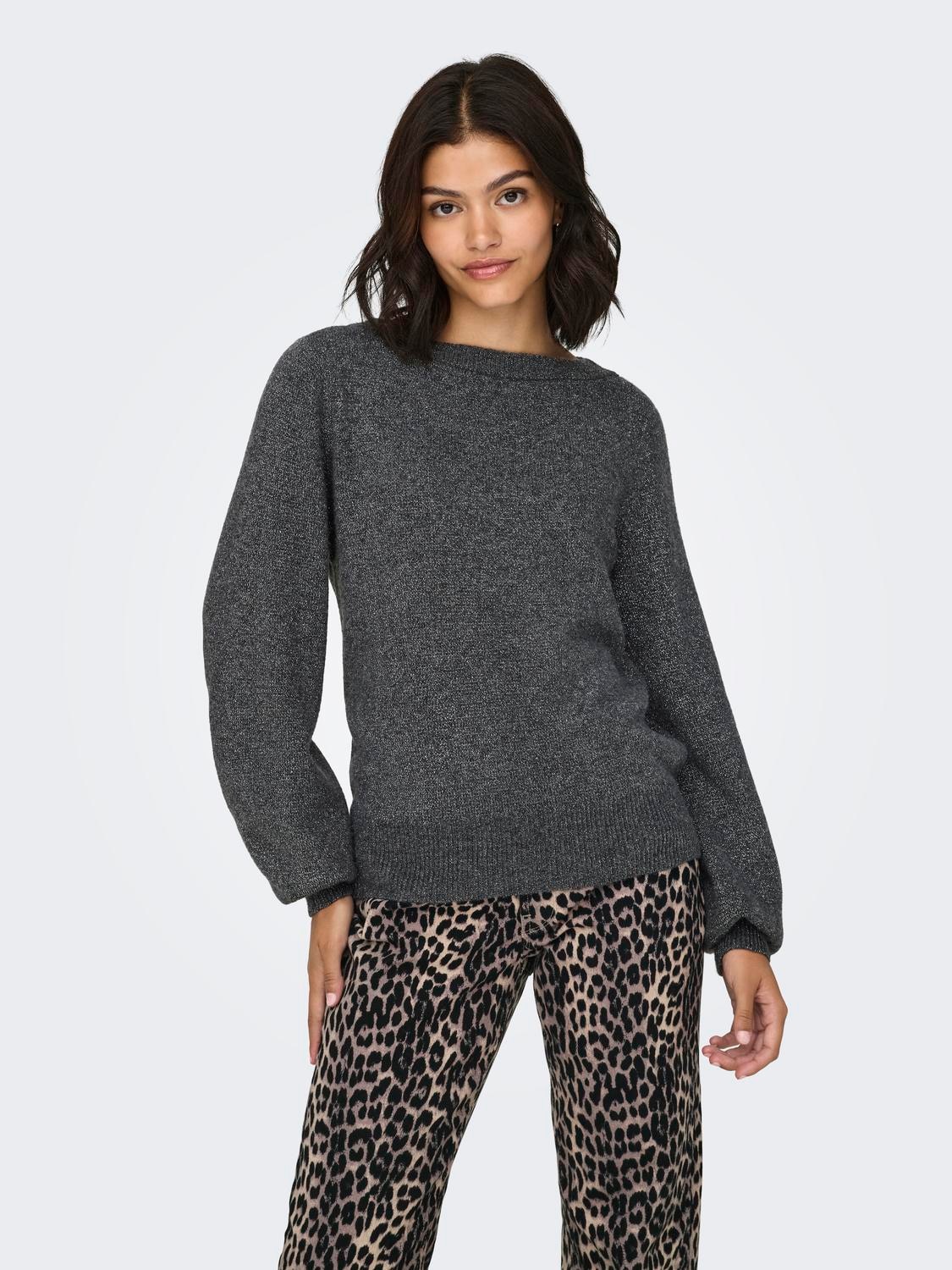 JDY Strickpullover »JDYRUE GLITTER L/S BOAT PULLOVE KNT NOOS« mit Glitzer-Effekt