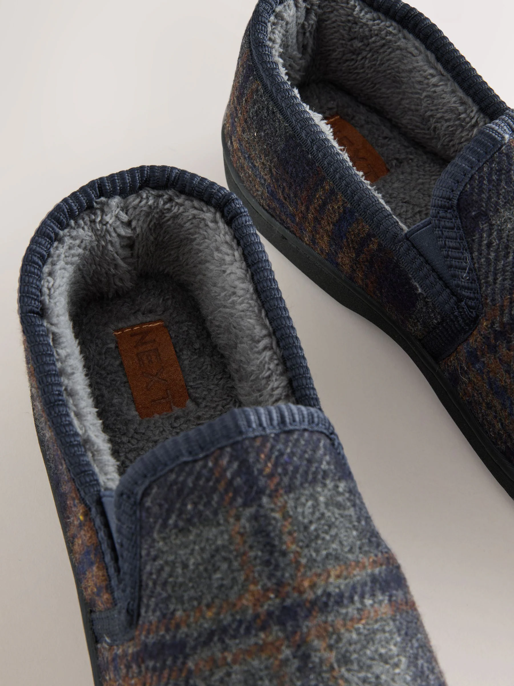 Marineblauw - Pantoffels met dichte hiel