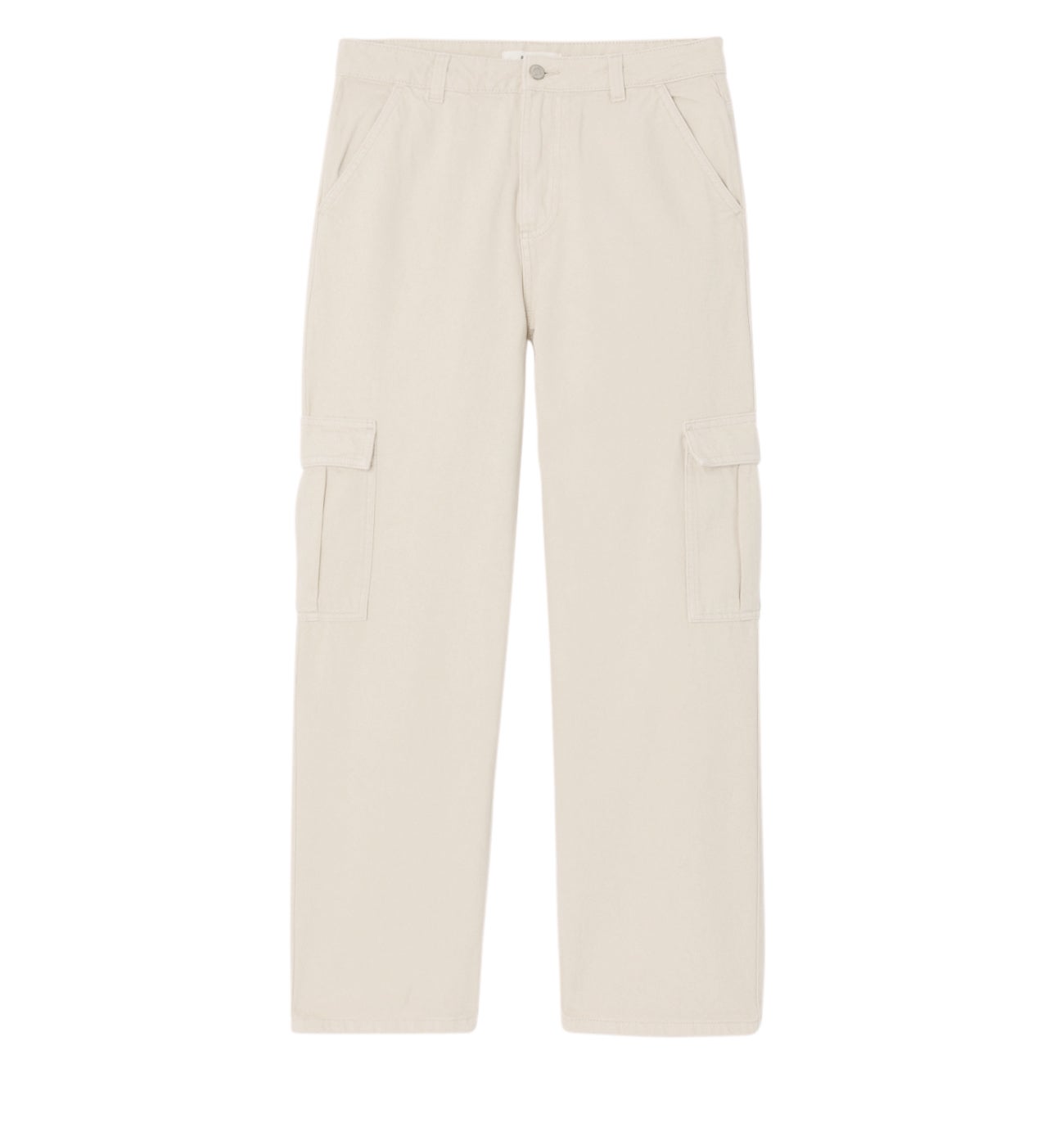 Pantalon cargo en toile Femme - Beige