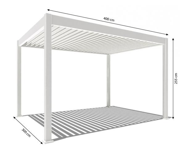 Weide Pergola LED E-Deluxe 3x4, ca.