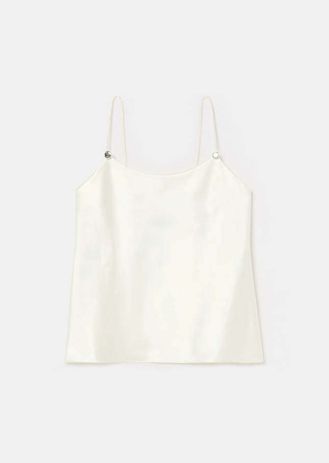 Top Tessécru en satin fluide