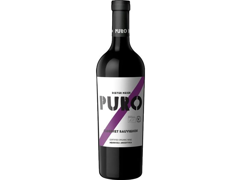 Dieter Meier Puro Cabernet Sauvignon 0.75 l Rotwein aus schwarzen Kirschen, Pflaumen, schwarzen Johannisbeeren und schwarzem Pfeffer