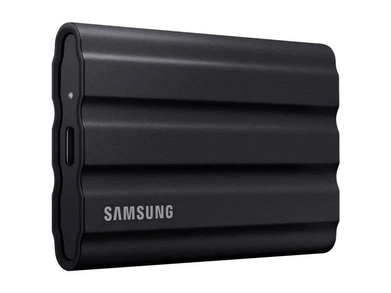 Samsung T7 Shield MU-PE4T0S - SSD - krypteret - 4 TB - ekstern (bærbar) - USB 3.2 Gen 2 (USB-C stikforbindelse) - 256-bit AES - sort