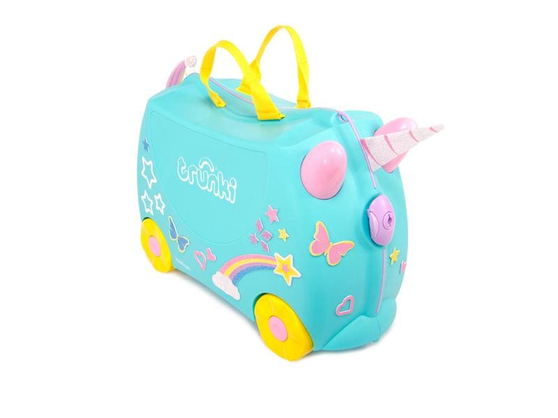 Trunki Reisetrolley Einhorn Una Türkis Reisekoffer für Kinder