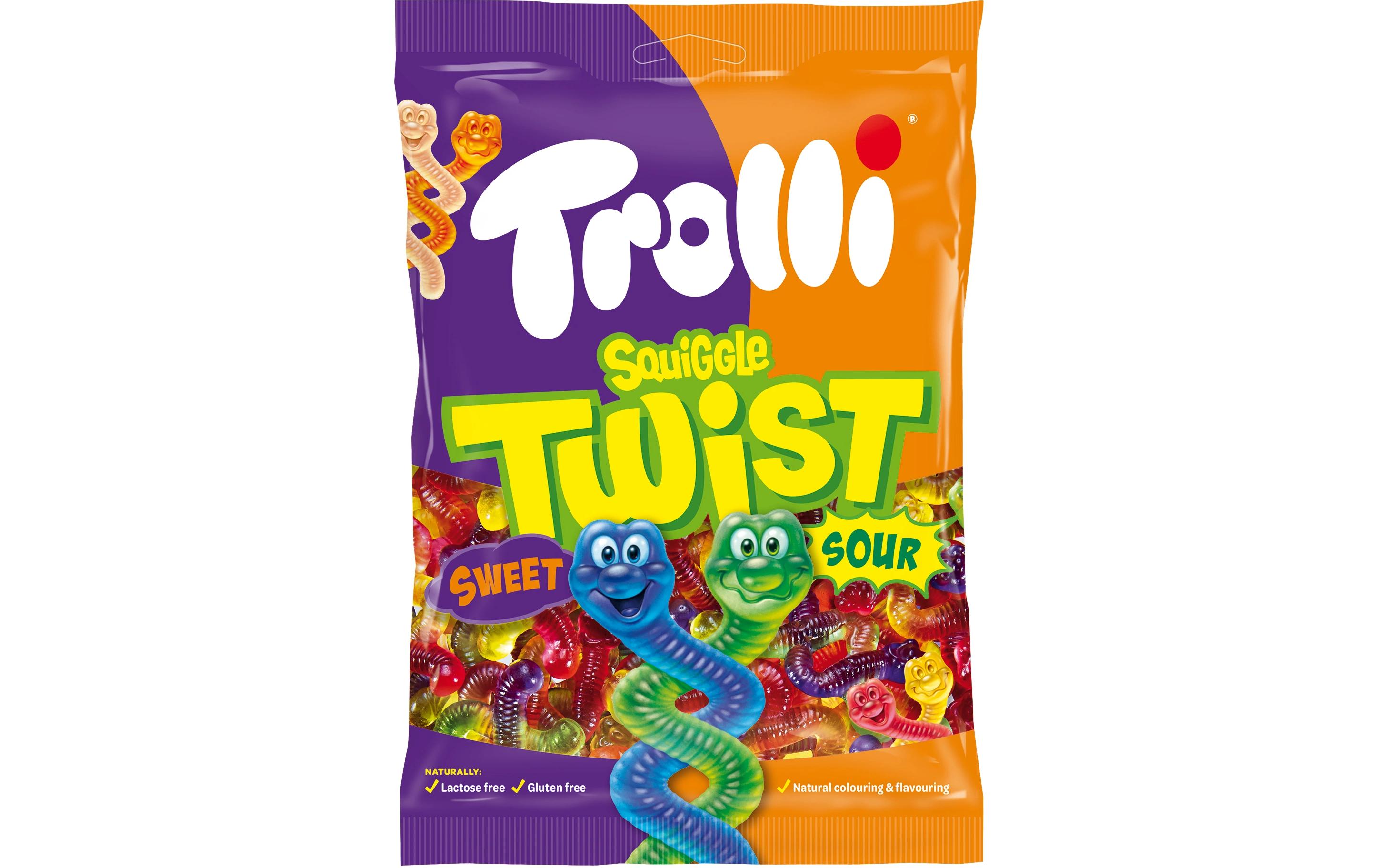 Gummibonbons Squiggle Twist 175 gSüss-saure Fruchtgummis in Würmchen Form