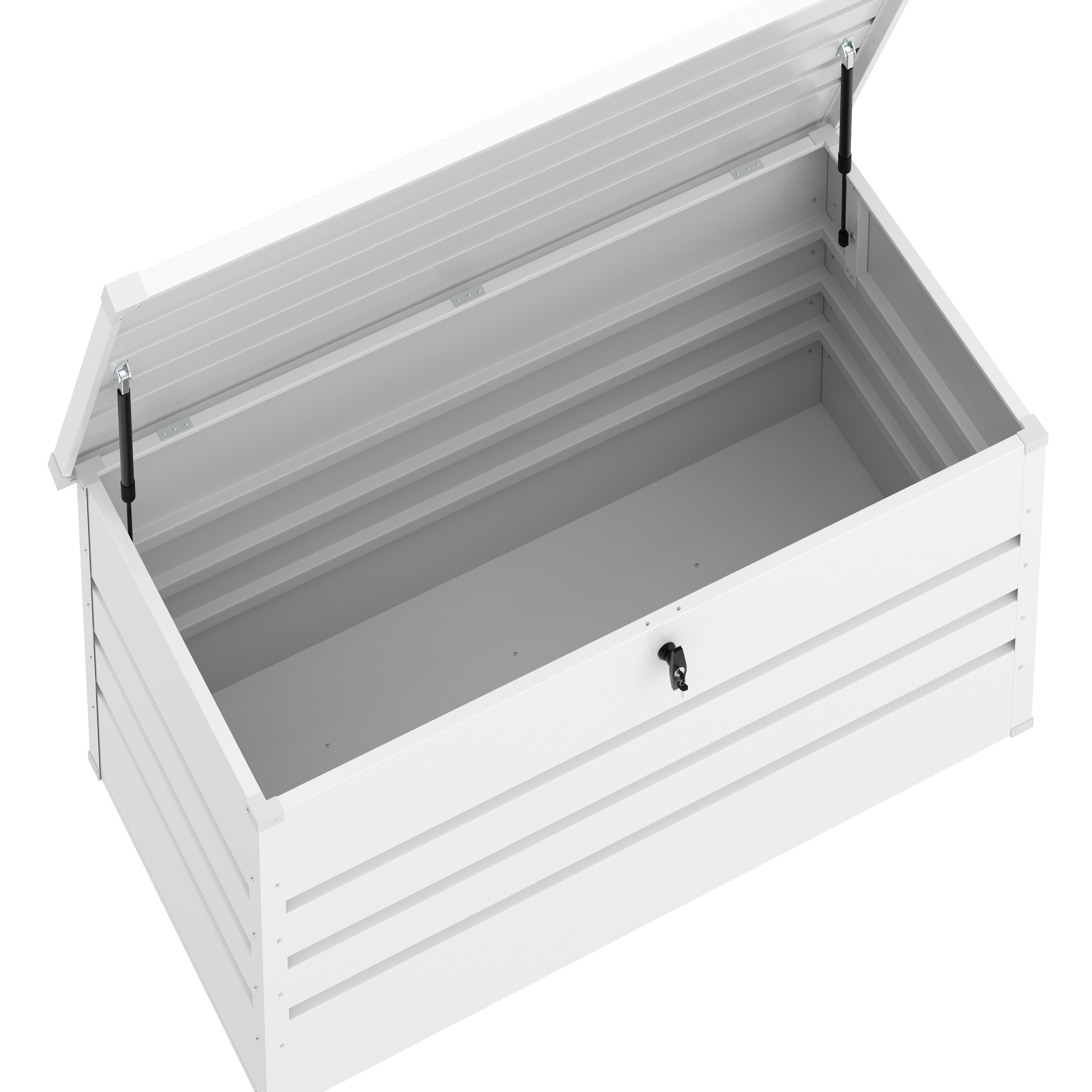 Gartenbox wasserdicht MONACO 132 x 62 x 64 cm 400L weiss