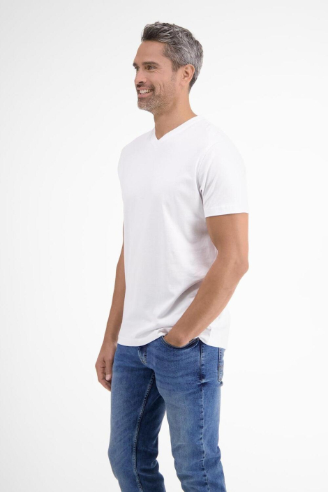 Lerros witte heren t-shirt