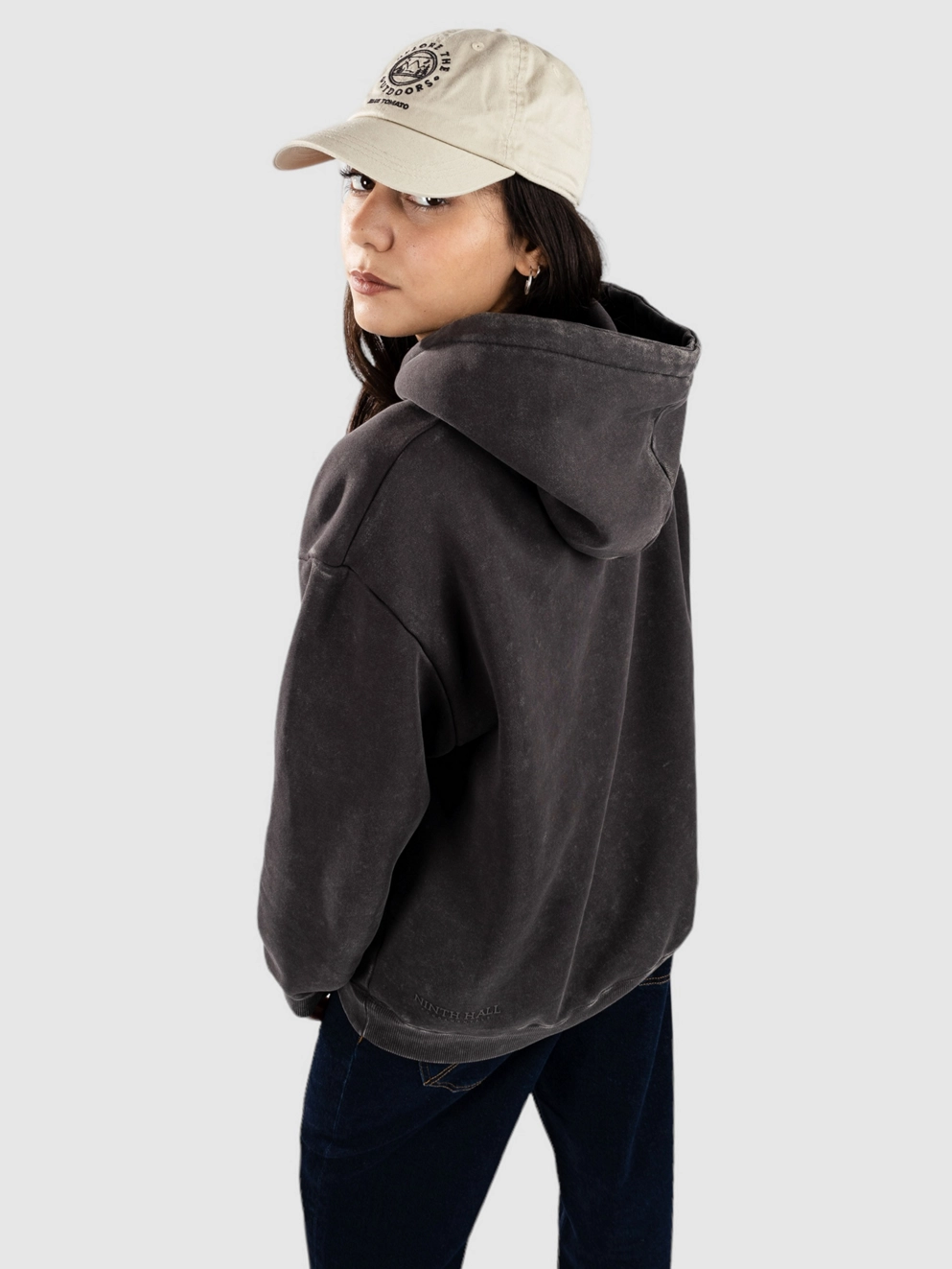 Ninth Hall Fundamentals Oso Hoodie washed black