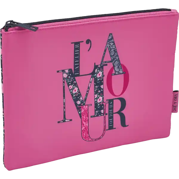 Schminktasche pink mit \