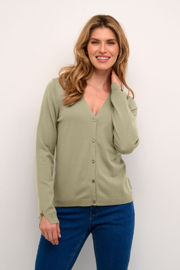 Cream CRDela Knit Cardigan Overland trek