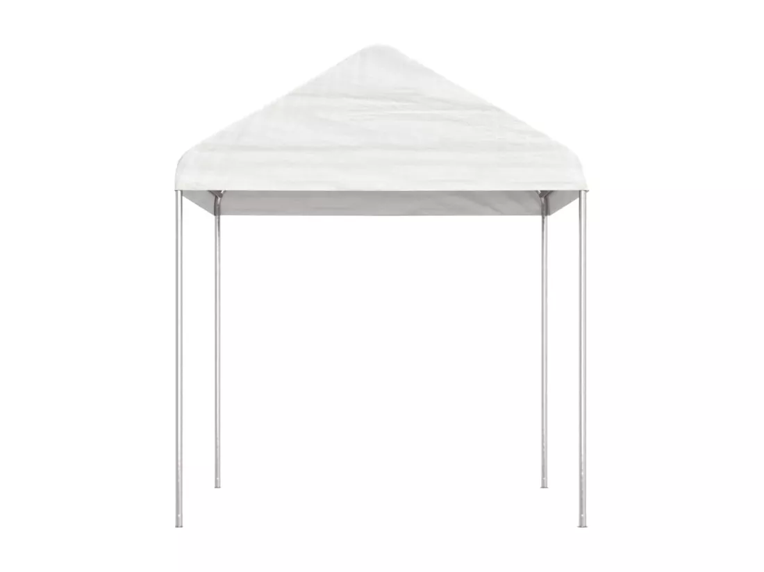 Belvédère avec toit blanc 4,46x2,28x2,69 m polyéthylène