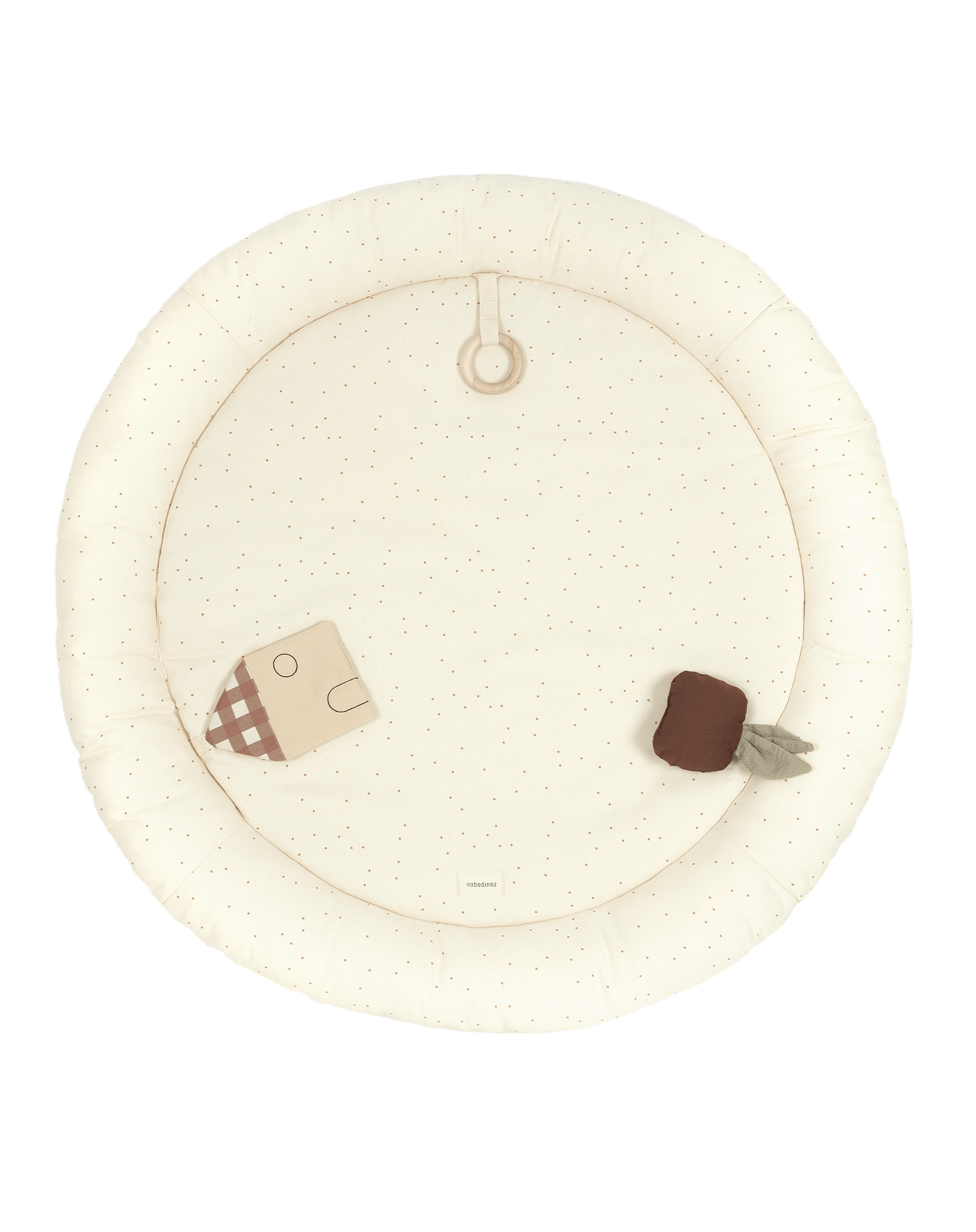 Tapis d'eveil sensoriel playground rond | Beige