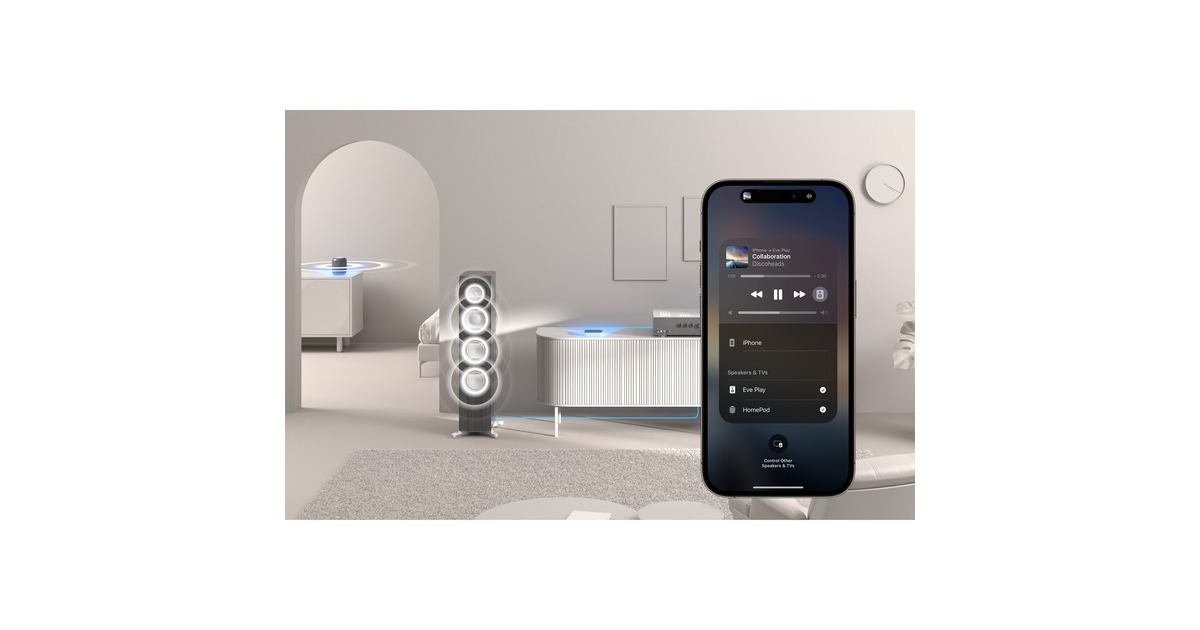 evePlay netwerkspeler  (Zilver/zwart, AirPlay, LAN, 2.4/5 GHz Wi-Fi)