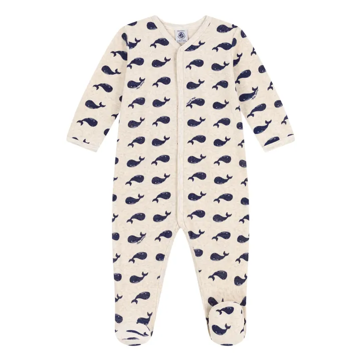 Petit Bateau Pyjama Musha Velours | Grège
