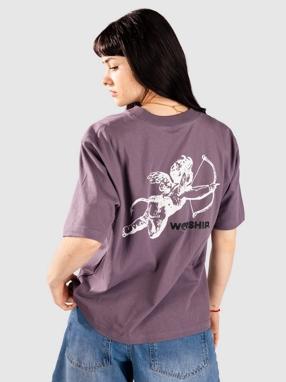 Worship Supplies Cherub Regular Fit T-Shirt purple reign