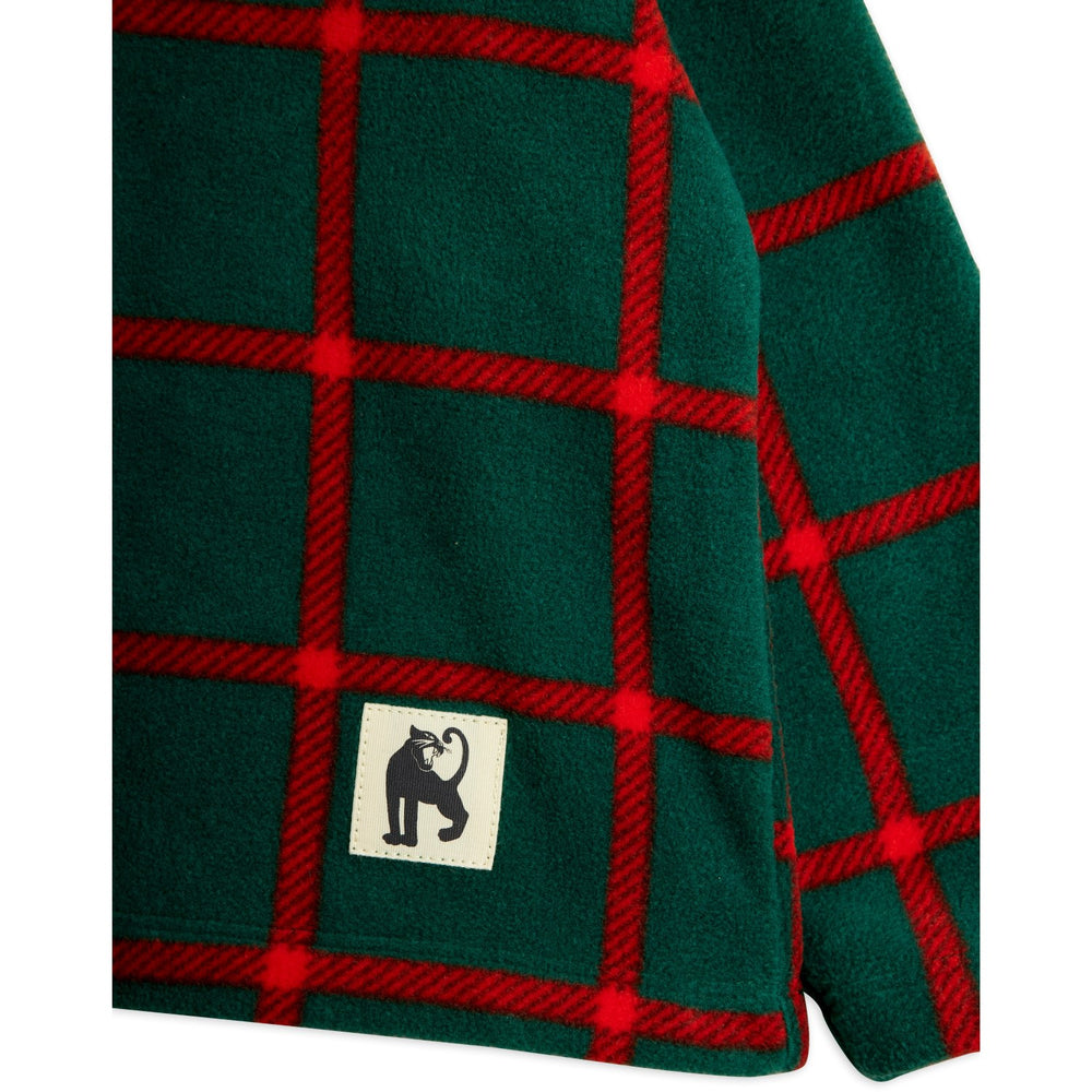 Køb Mini Rodini Green Plaid AOP Fleece Ls Top
