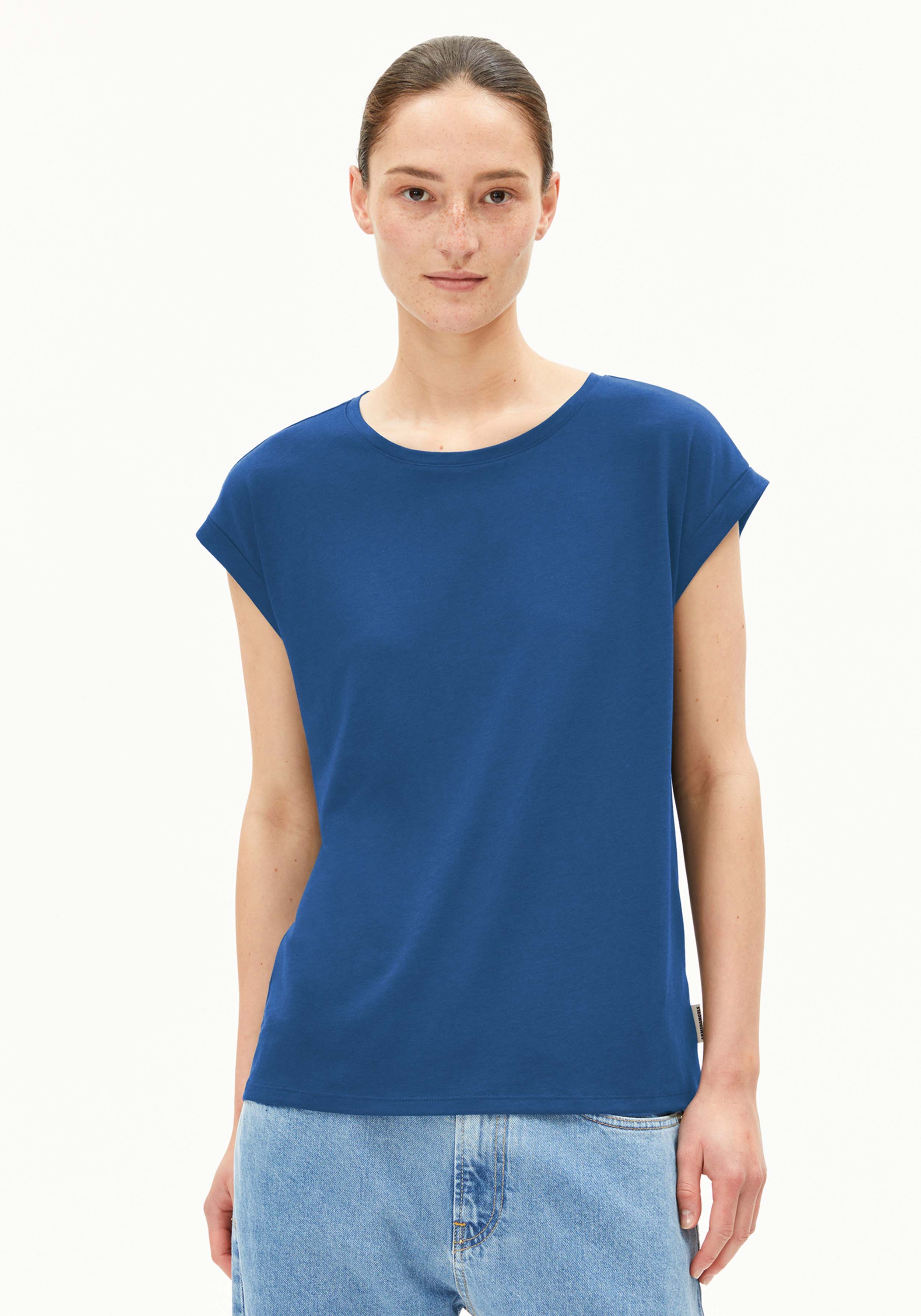 Armedangels Tencel-T-Shirt Jilaana Dark Morning