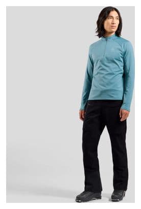 Pull Homme Odlo Essentials Light 1/2 Zip Bleu
