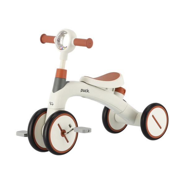 Puck 3-In-1 Driewieler - Wit/Bruin