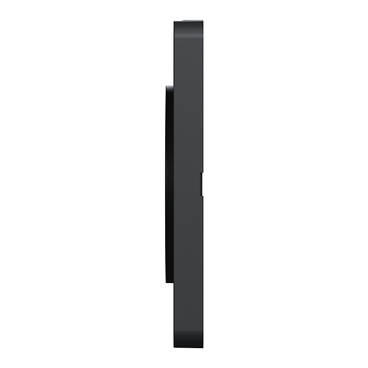 Plaque de finition triple Schneider Electric Odace Touch bronze brossé liseré gris anthracite