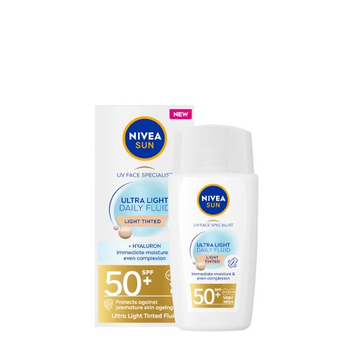 Nivea Sun Fluido Diário Ultra Leve Tom Claro SPF50  40ml