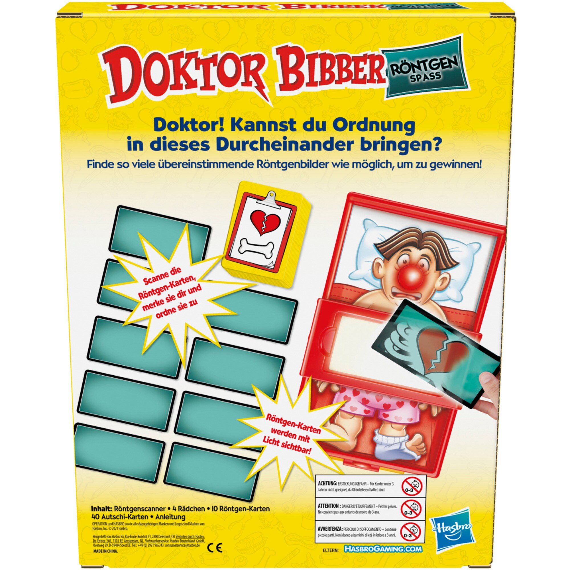 Hasbro Brettspiel Doktor Bibber Röntgen Spaß