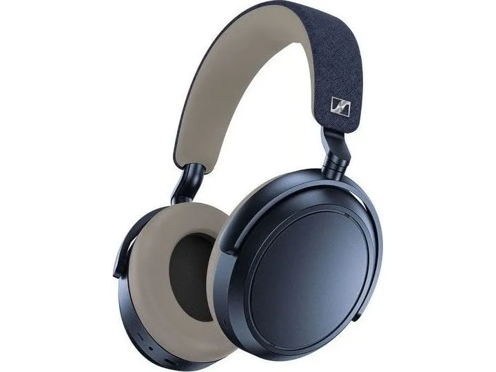 Sennheiser MOMENTUM 4 - Hovedtelefoner med mik. - fuld størrelse - Bluetooth - trådløs, kablet - aktiv støjfjerning - 2,5 mm jackstik, USB-C - denim