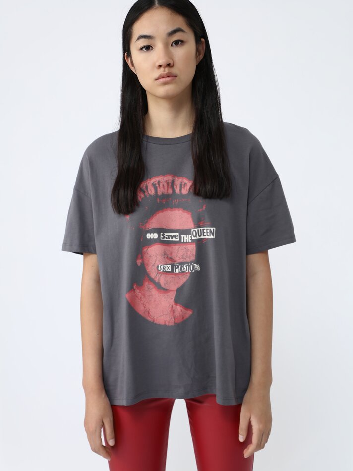 Camiseta Sex Pistols - Cinza Antracite