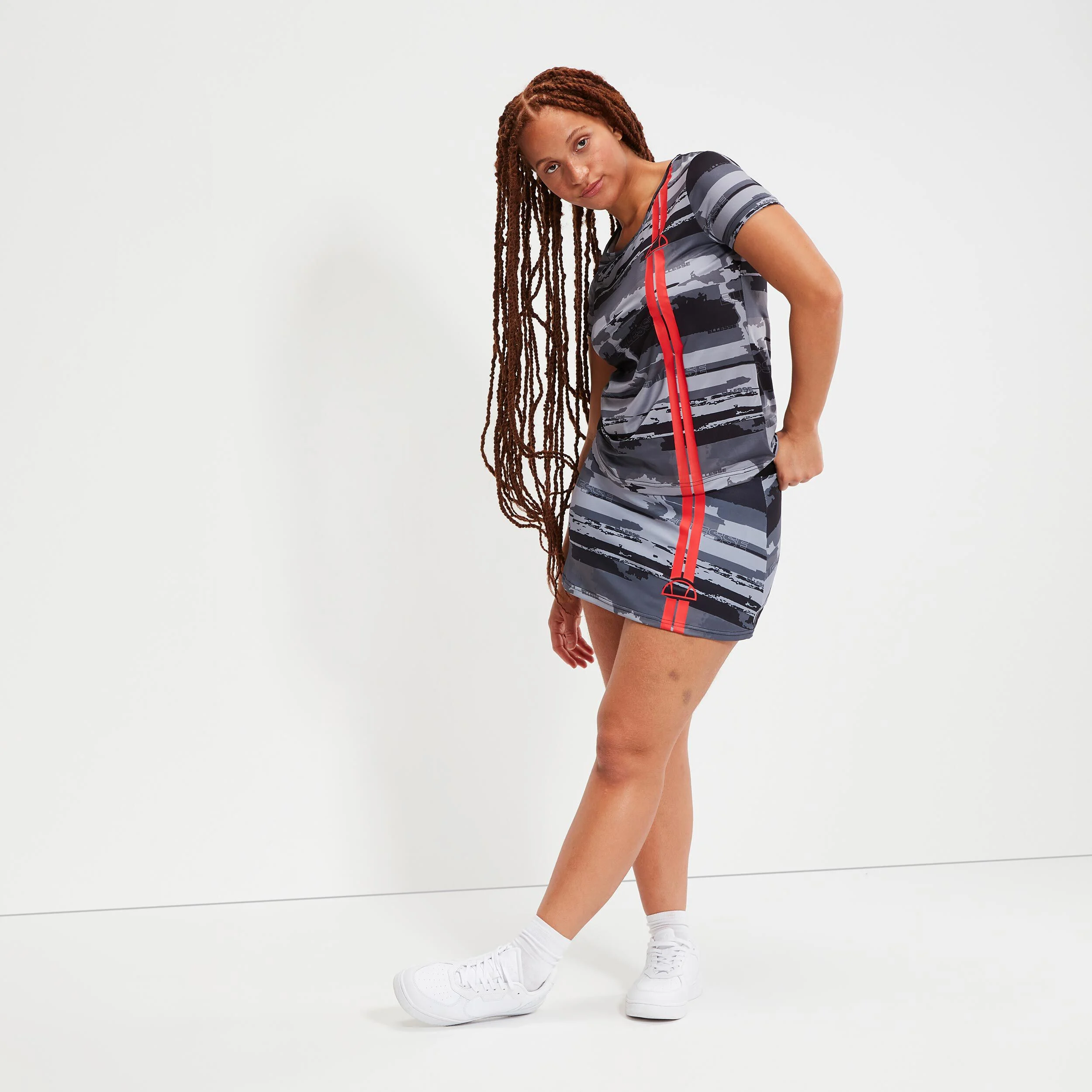 Ellesse Occitania Jupe Femmes - Gris , Noir