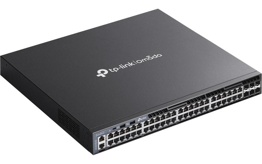 Switch Omada L3 48 x 1G + 6 x 10G Ports SG6654X 54 Port<br>Omada 48-Port Gigabit Stackable L3 Managed Switch mit 6 10G-Slots