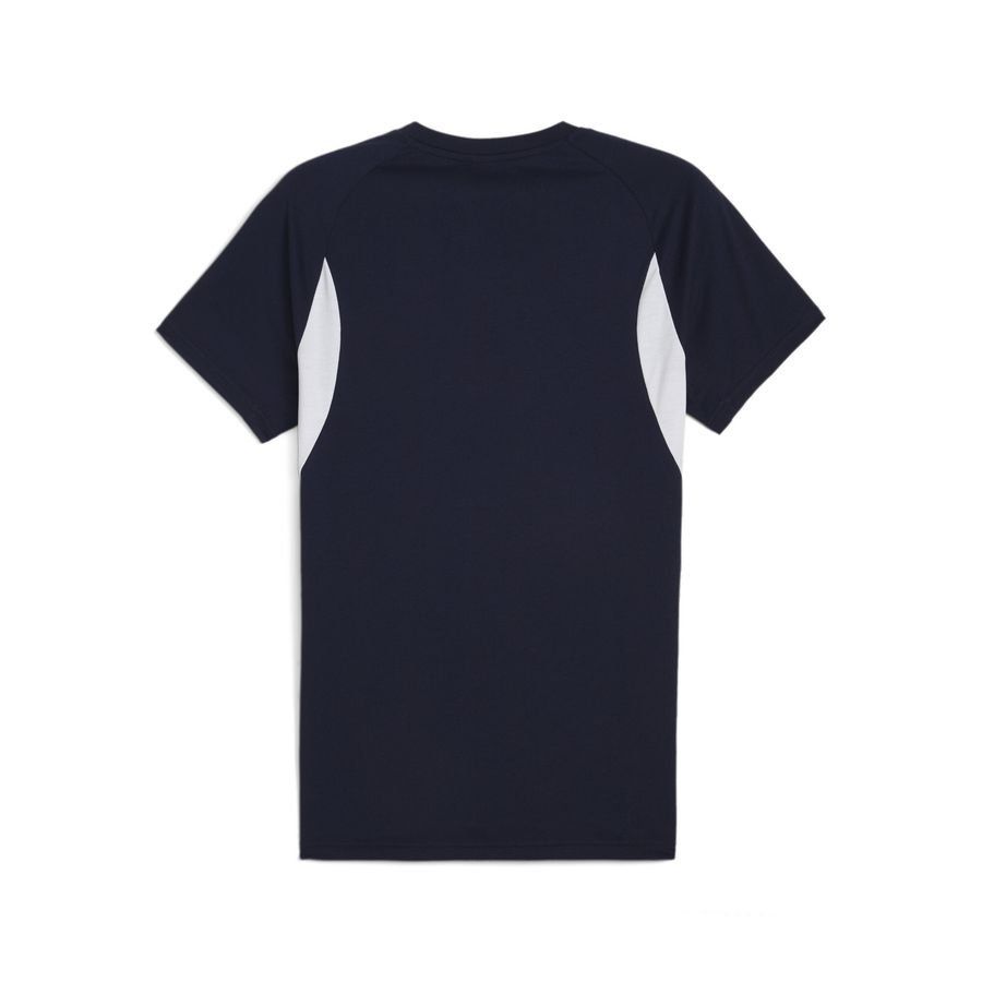 PUMA T-Shirt teamEVOSTRIPE - PUMA Navy/Argenté/Blanc
