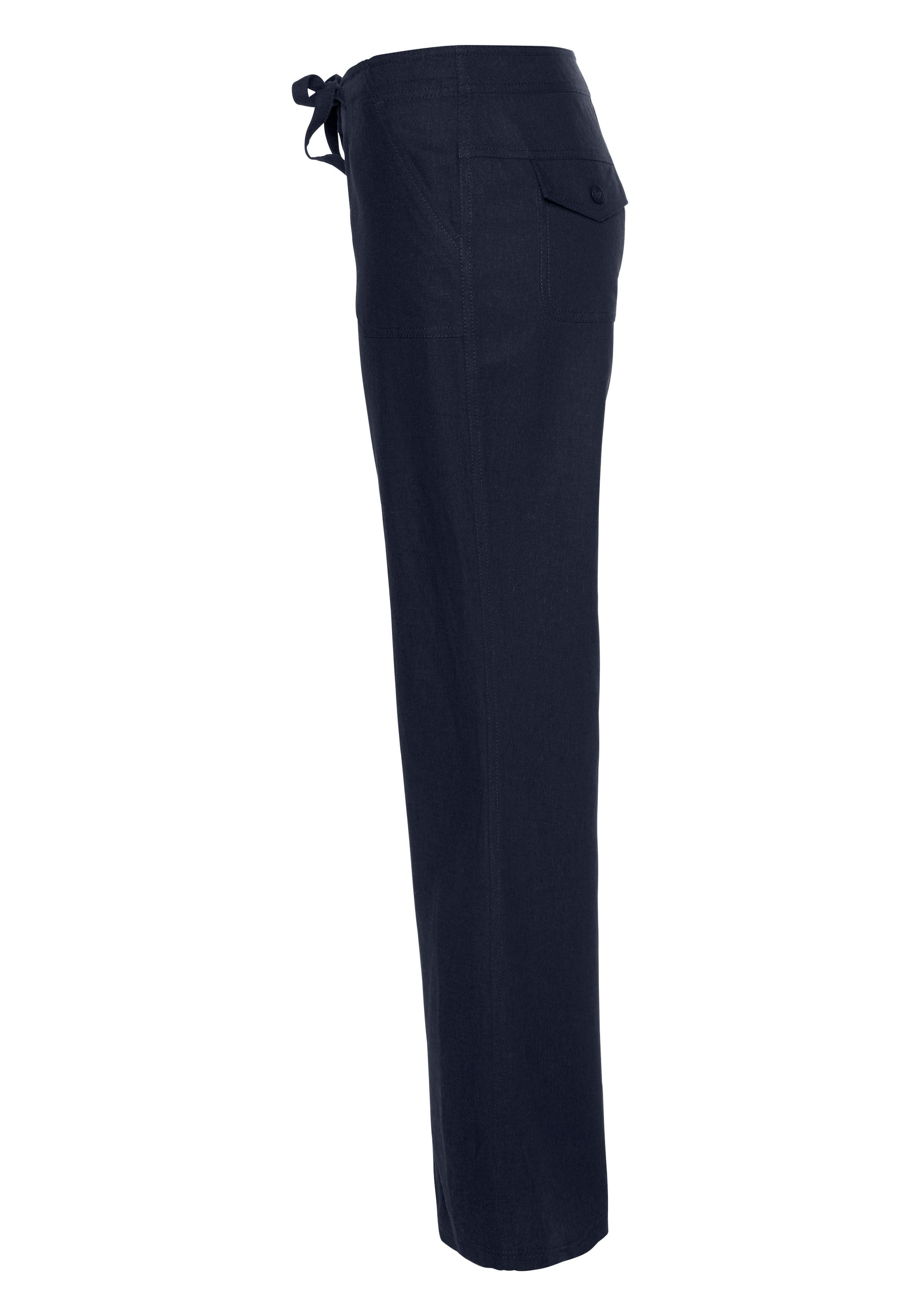 Aniston CASUAL Leinenhose  mit Bindeband