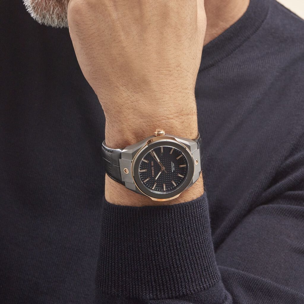 Montre Cerruti Ruscello Slim Noir