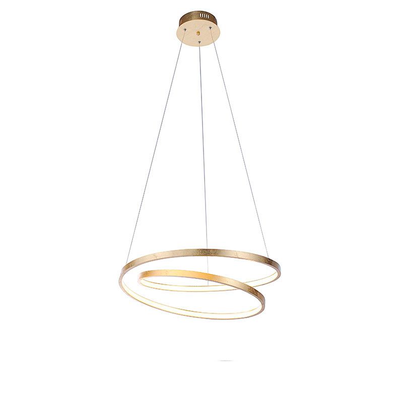 Design hanglamp goud 55 cm incl. LED dimbaar - Rowan