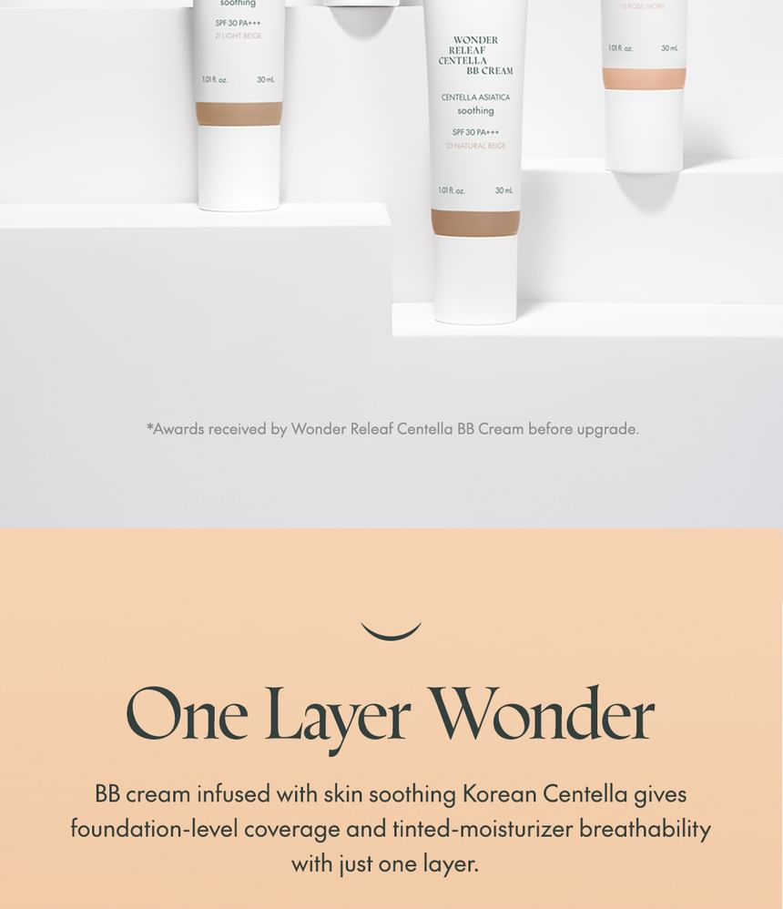Purito SEOUL - Wonder Releaf Centella BB Cream - 6 kleuren