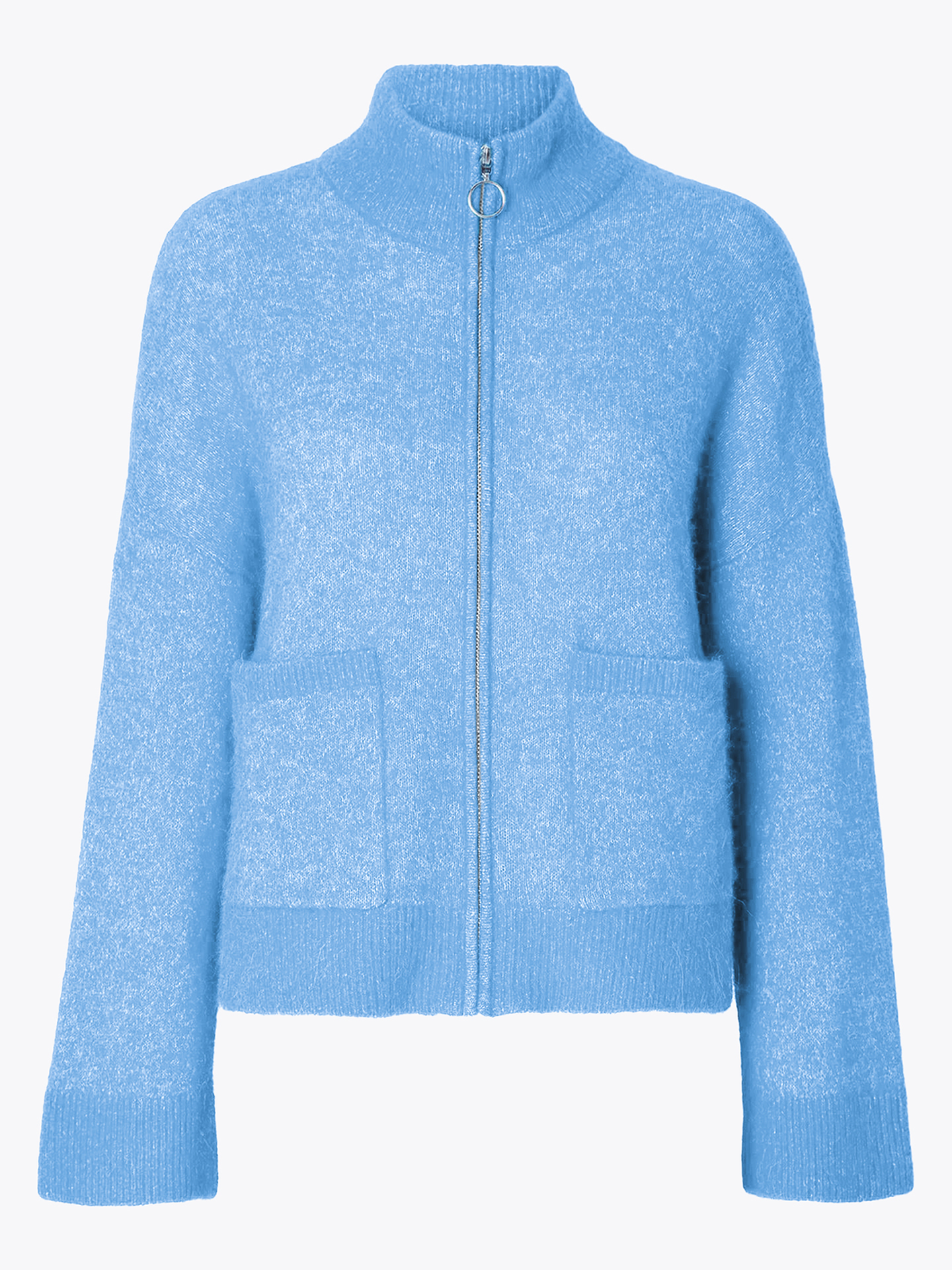 Sia Ras Long Sleeve Knit Zipper Cardigan