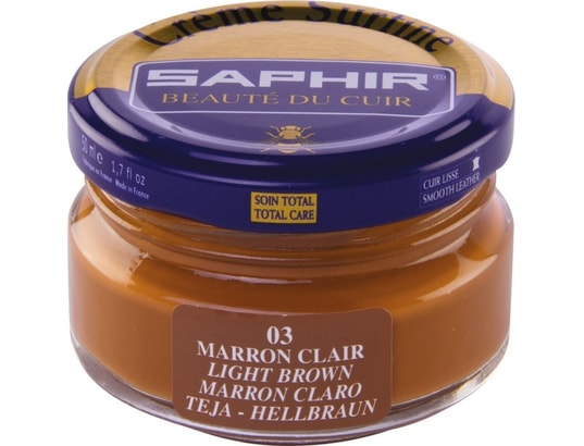AVEL - Coffret nettoyage Cirage Saphir - Crème Surfine - Marron clair - 50 ml
