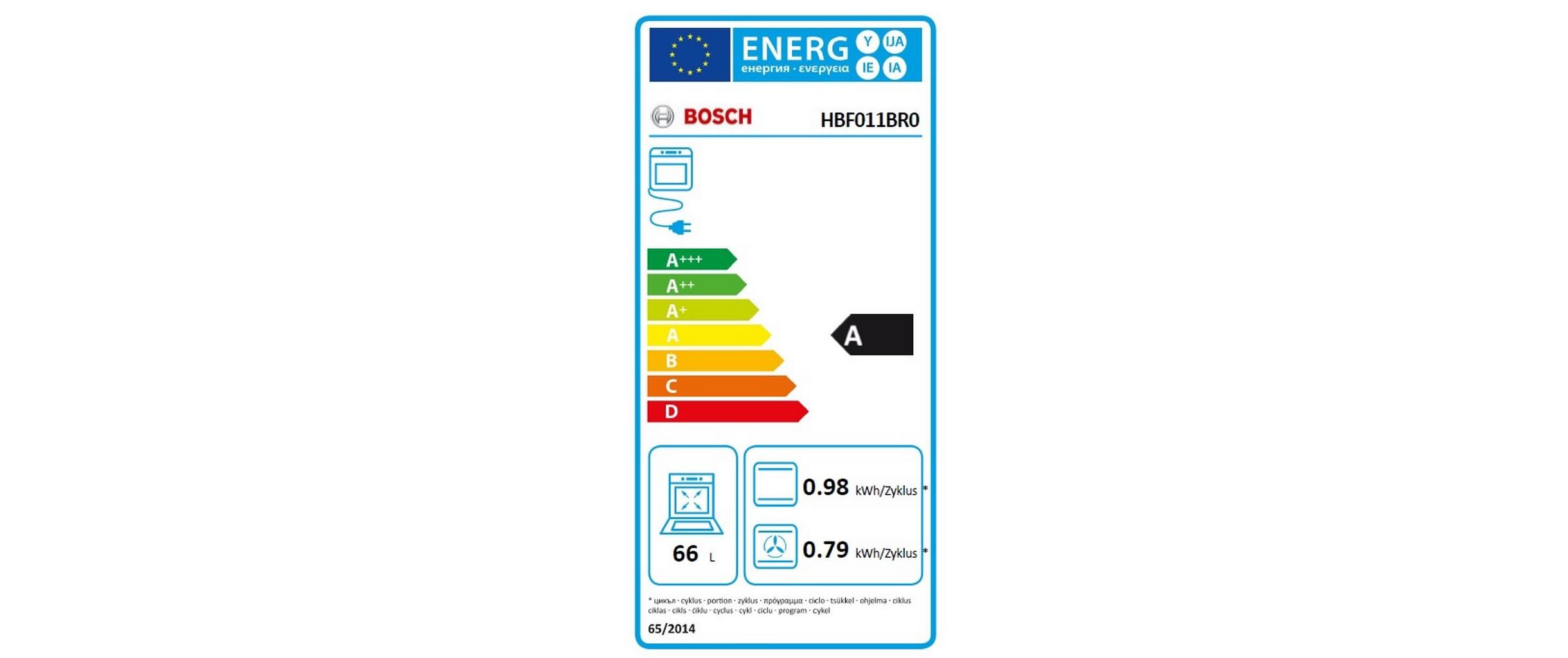Einbaubackofen HBF011BR0<br>Einbauherd/Backofen