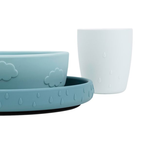 Done by Deer Deer Friends Stick&Stay Dinerset - Blue
