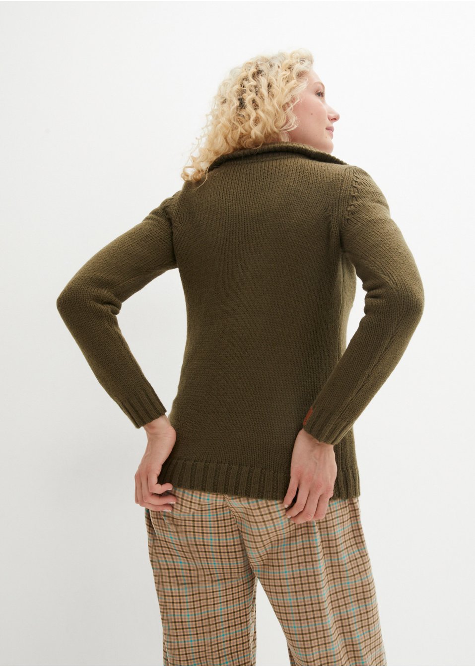 Pull camionneur à motif torsadé