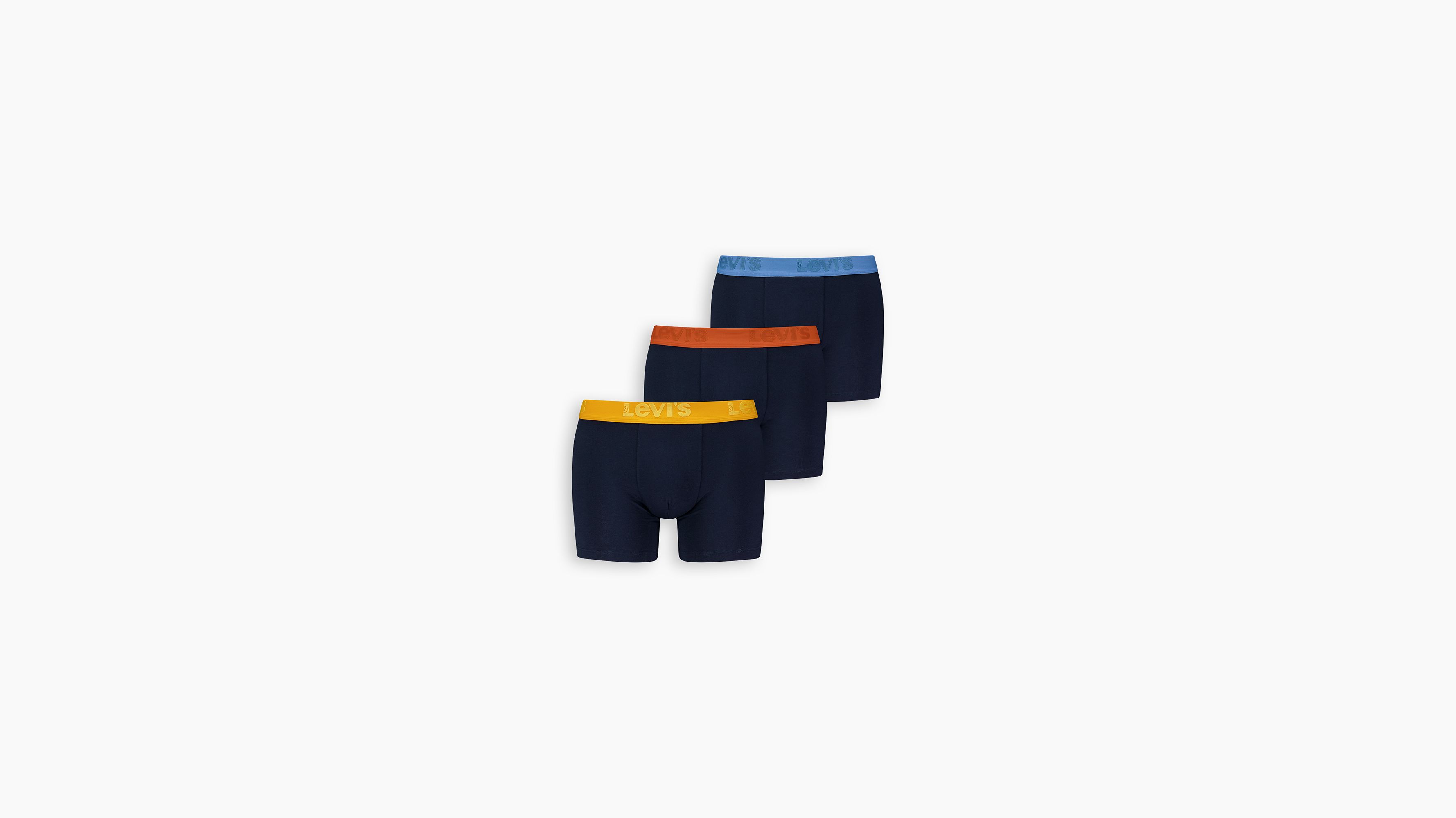 Levi's® caleçons Premium - Lot de 3 - Yellow/Orange/Blue - Multicolore