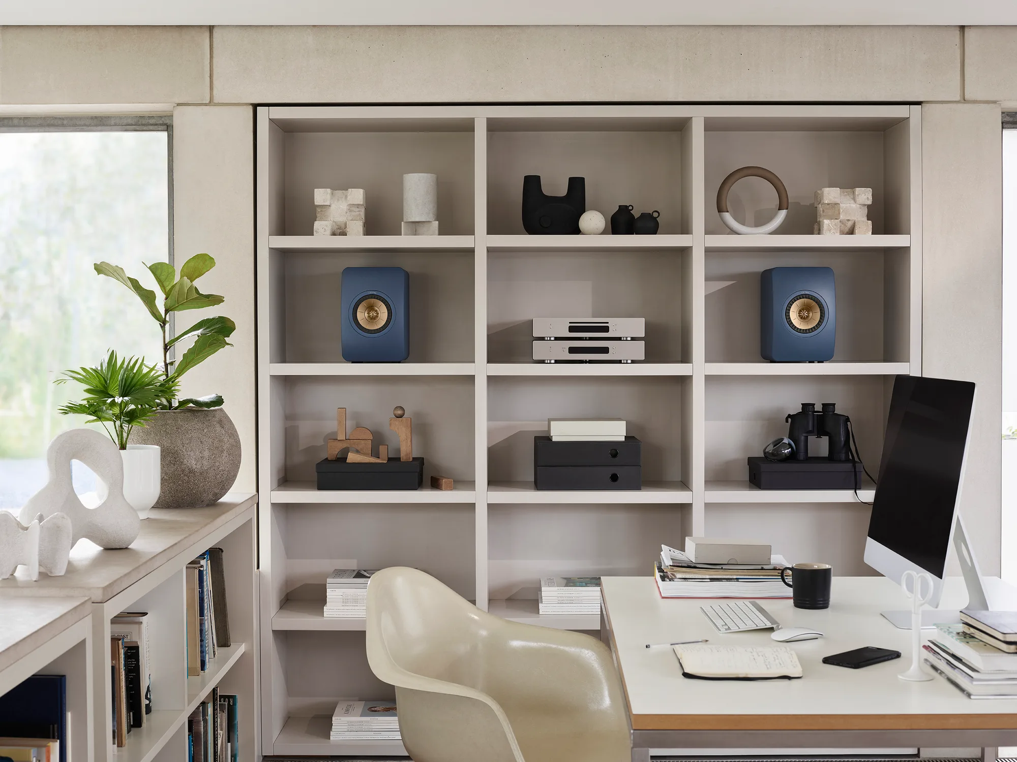KEF LS50 Meta Bleu Special Edition (la paire) Enceintes bibliothèque