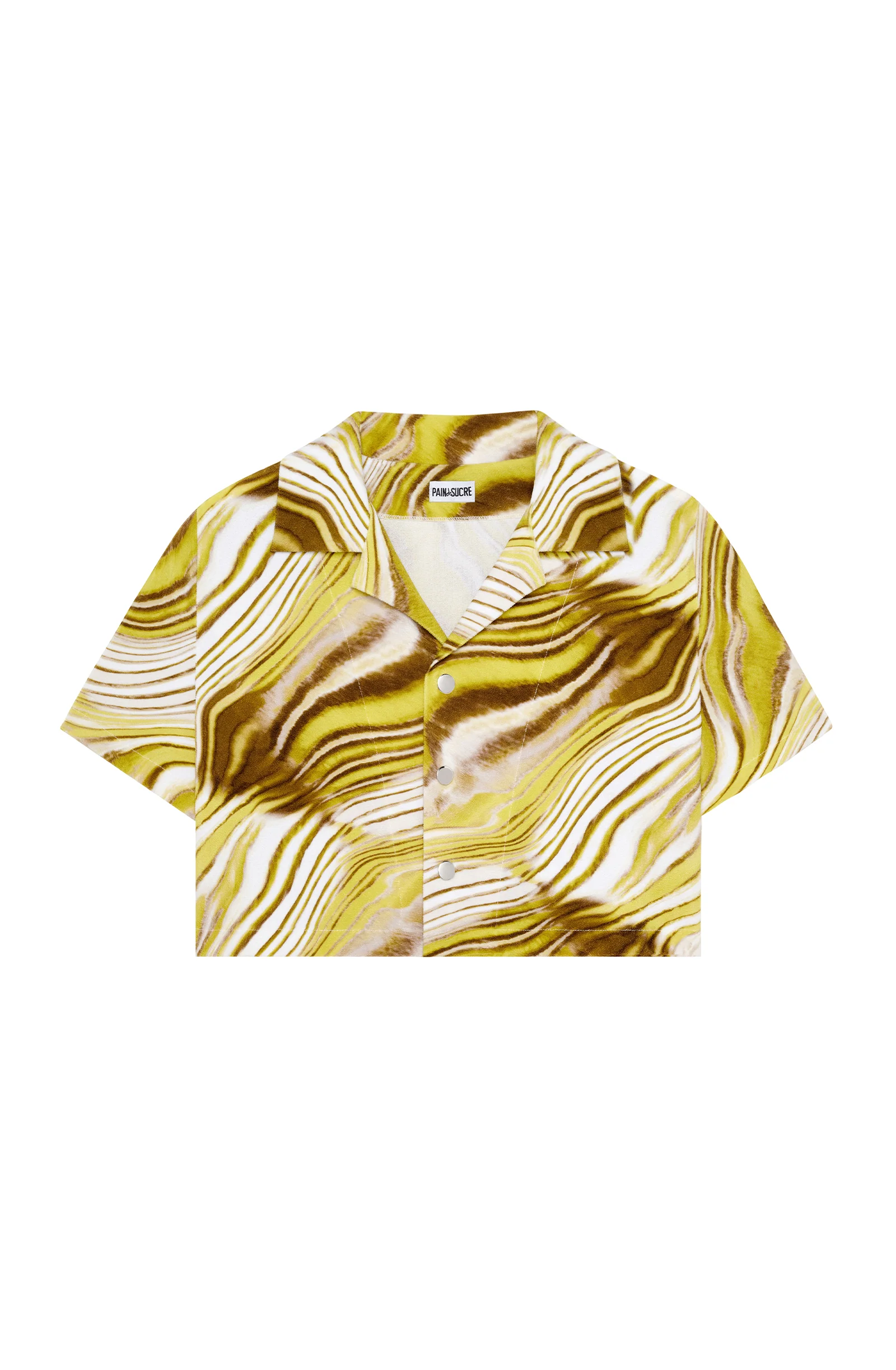 chleo Chemise éponge imprimée Matcha