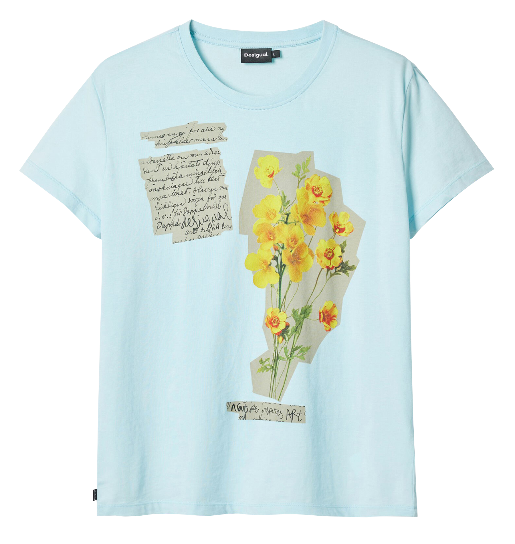Tee-shirt manches courtes en coton | Bleu