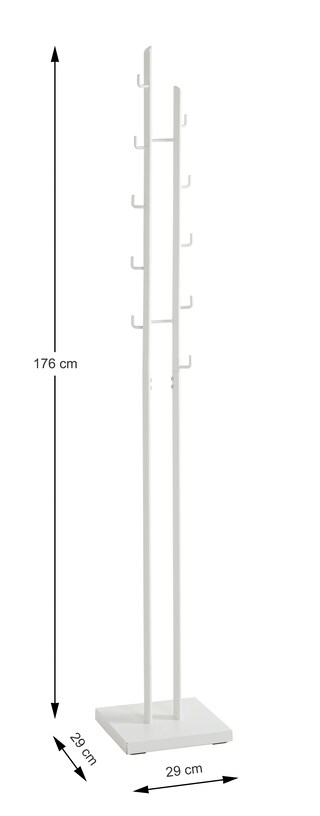 Garderobenständer 29 x 176 cm weiß