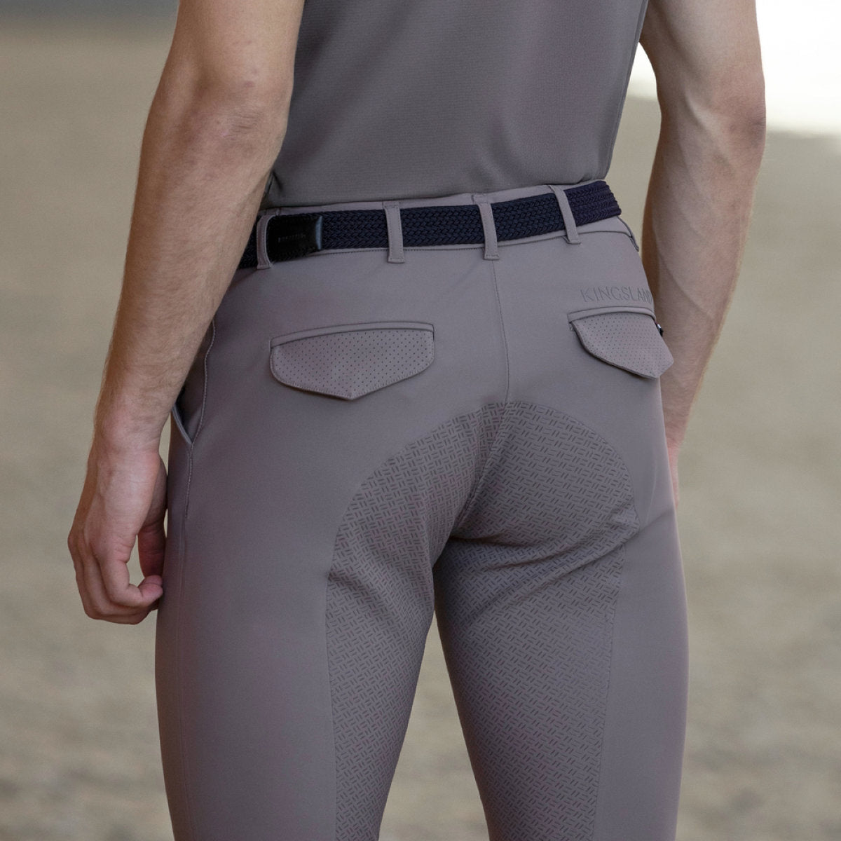 Kingsland Rijbroek KLKoa Seamless Full Grip Brown Iron